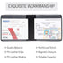 CANOPUS Car Registration and Insurance Holder, Magnetic Closure, Embossed Card Document Holder, Vehicle Glove Box Organizer